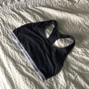 Calvin Klein Navy Sports Bra